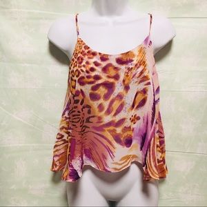 Olivaceous animal print crop tank. NWT